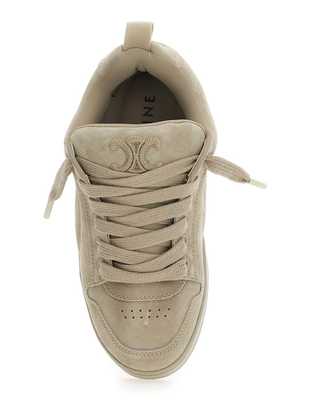 Celine Lace-up Low-cut Casual Shoes In Nude