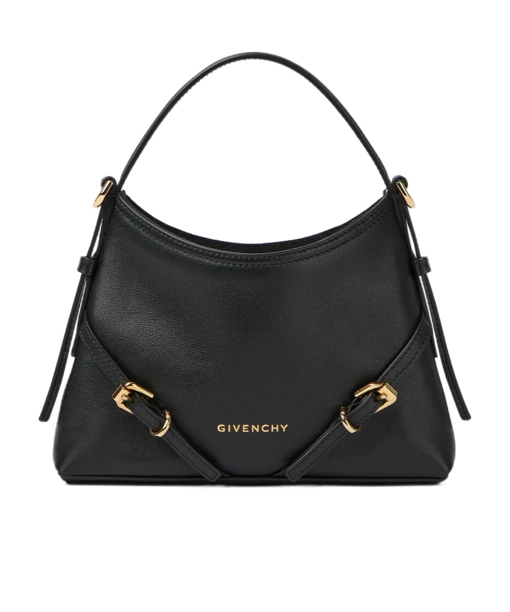 Givenchy Voyou Nano Grained-leather Top Handle Bag In Black