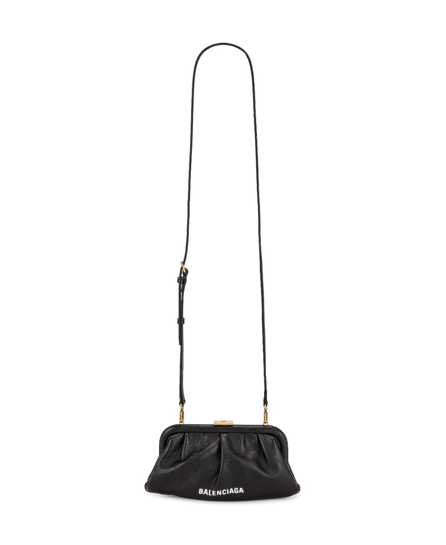 Balenciaga Cloud Clutch Bag In Black