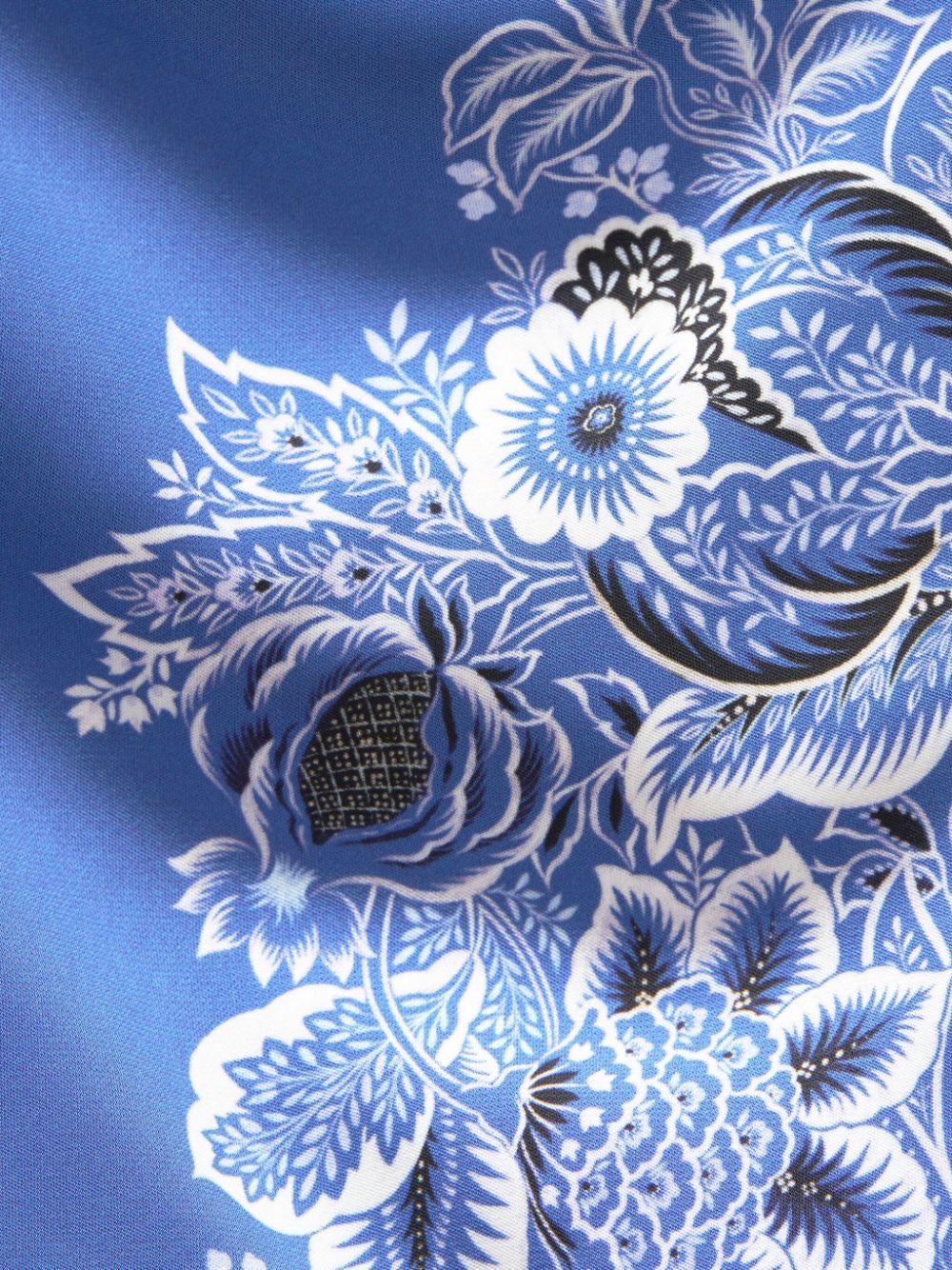 Etro Blue Multicolour Viscose Blend Dress In Blue