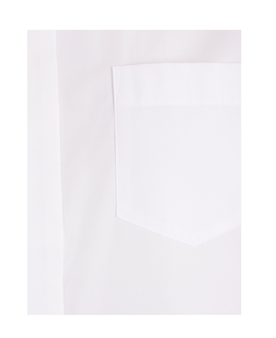 Sacai Puff-sleeve Poplin Minidress In White