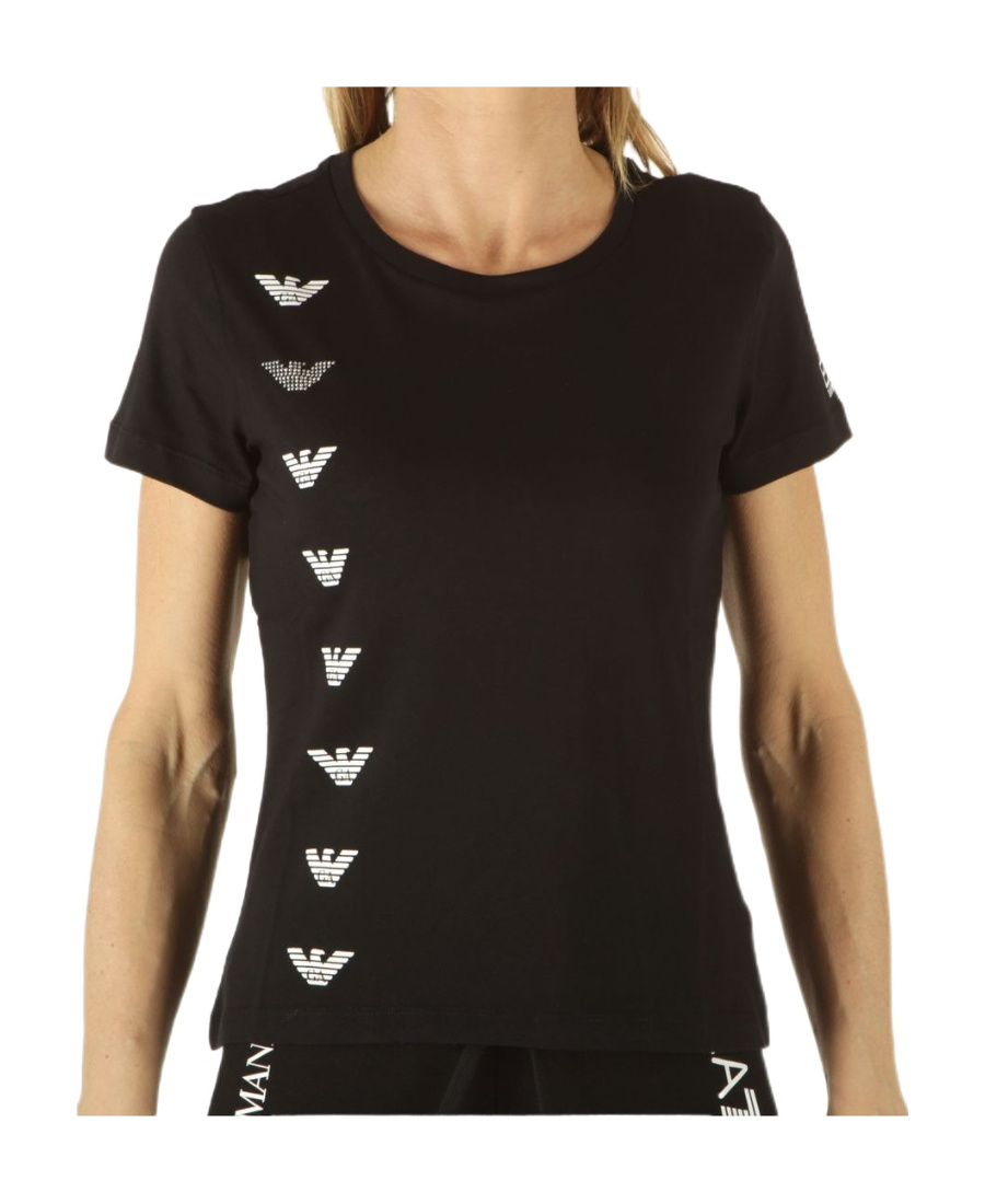 EA7 T-SHIRT WITH ROUND NECK AND SHORT SLEEVES 
