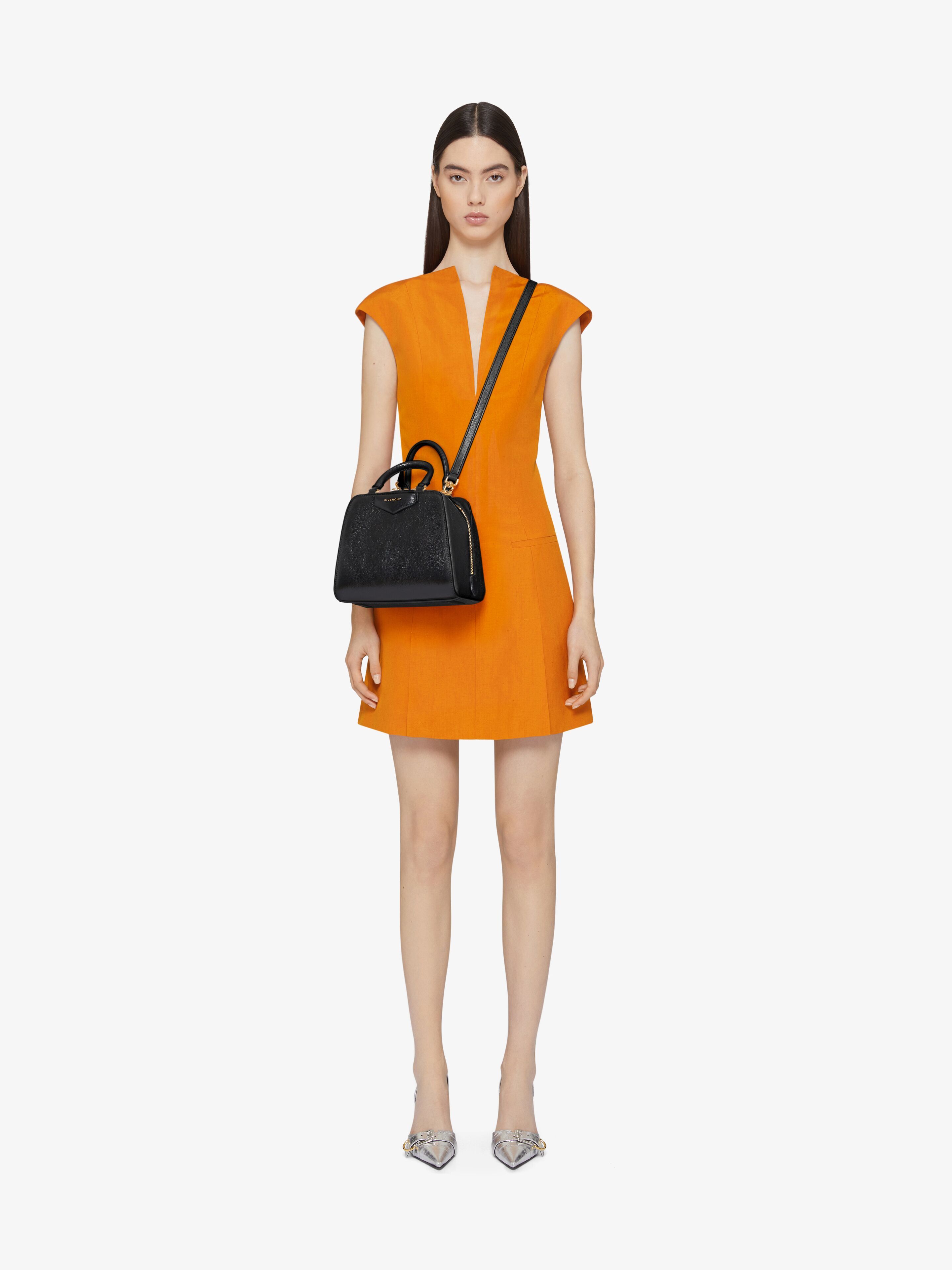 Givenchy Antigona Cube Nano Black Bag In Black