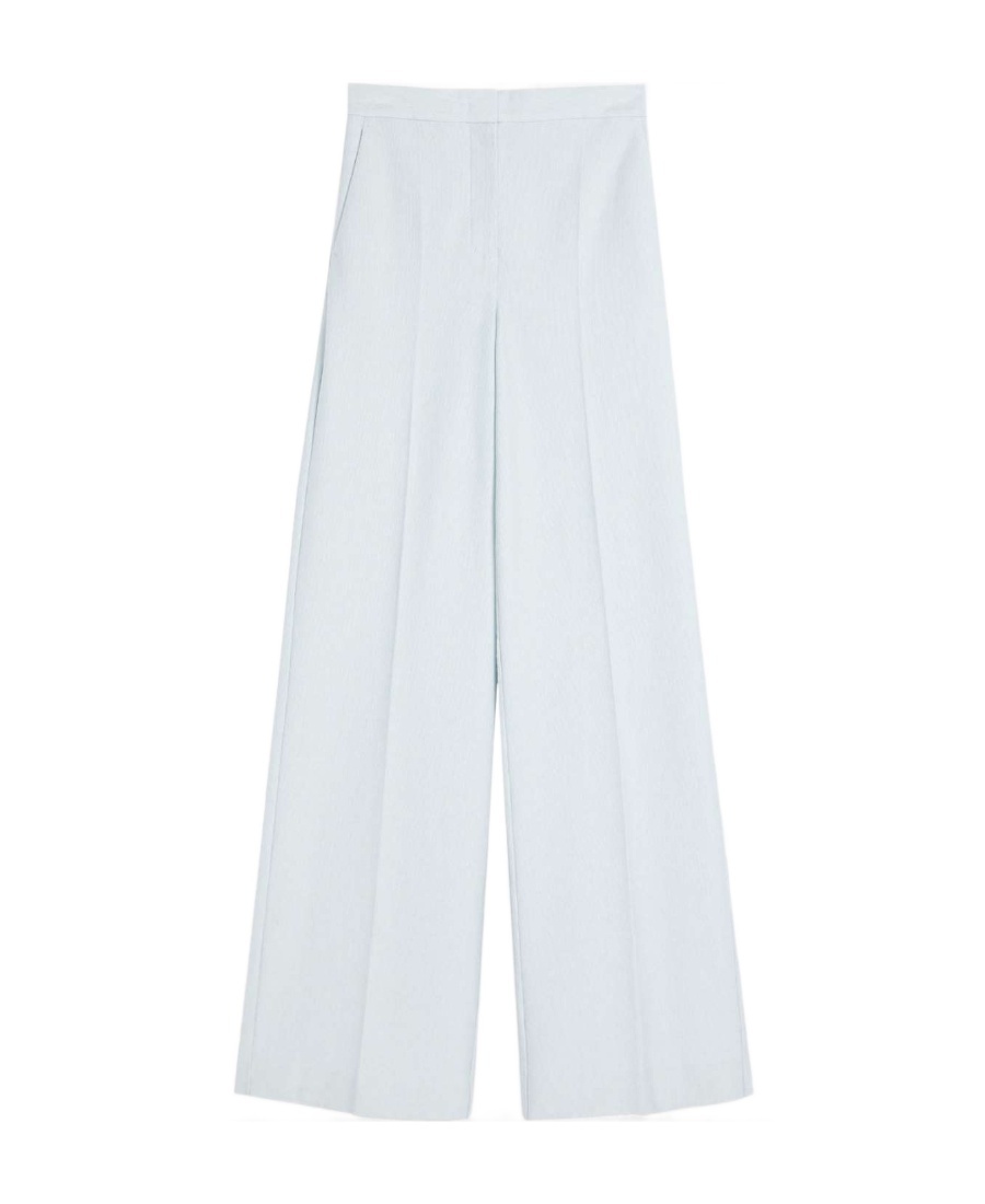 Max Mara Wide-leg Casual Pants In White