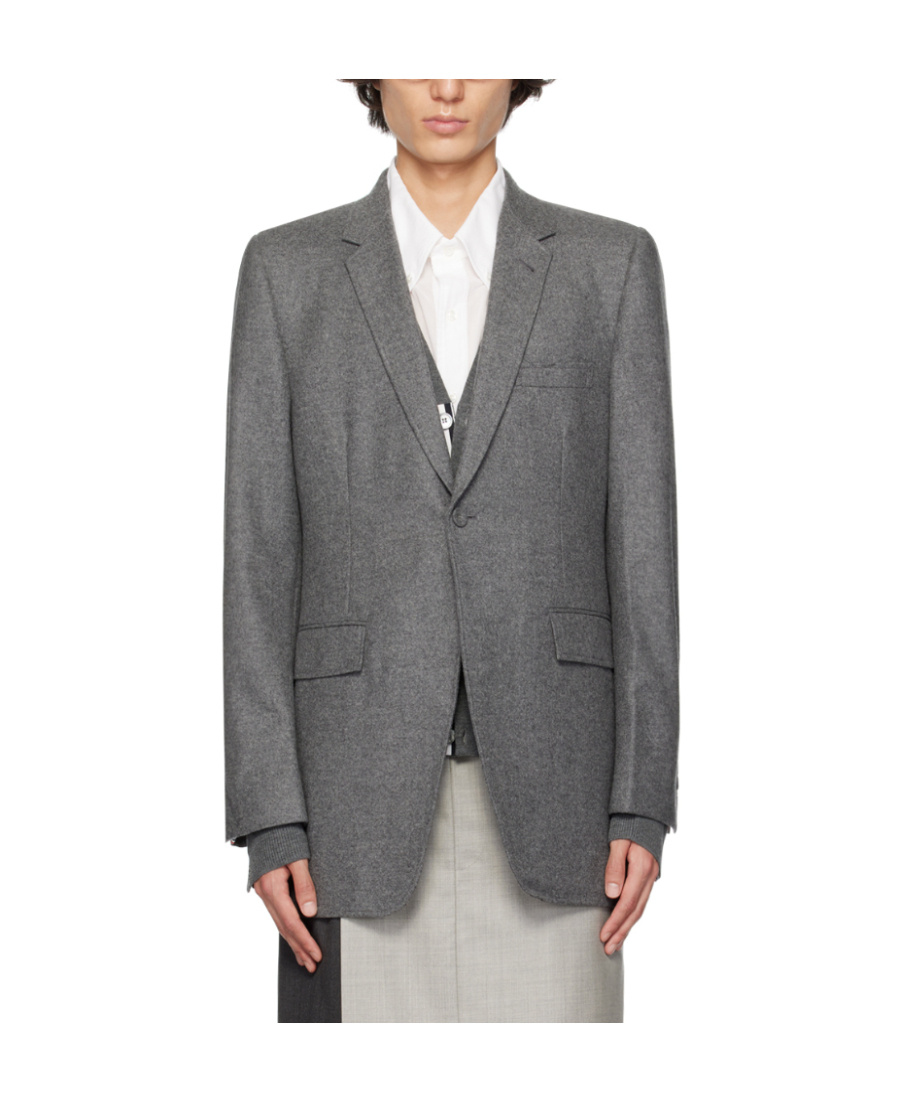 THOM BROWNE ELONGATED SINGLE-BREASTED BUTTON BLAZER