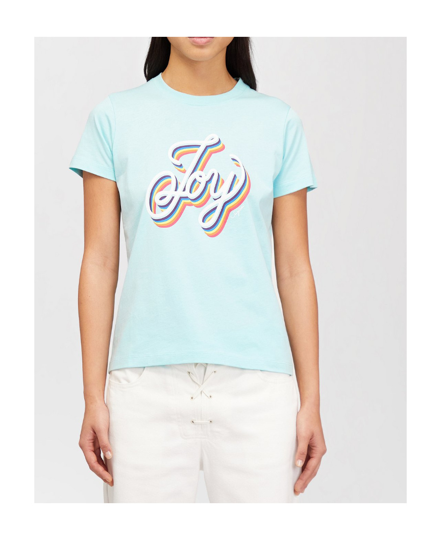 See By Chloé Logo Short Sleeve T-shirt In Blue