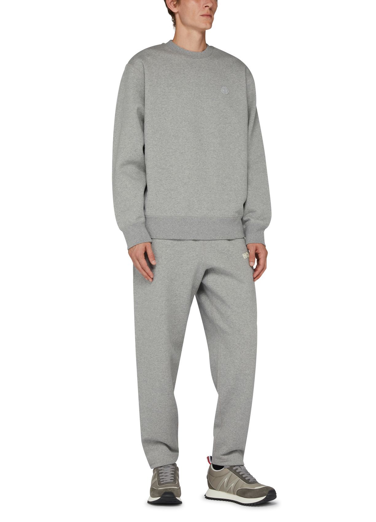 Moncler Elastic Waist Sweatpants In Gray