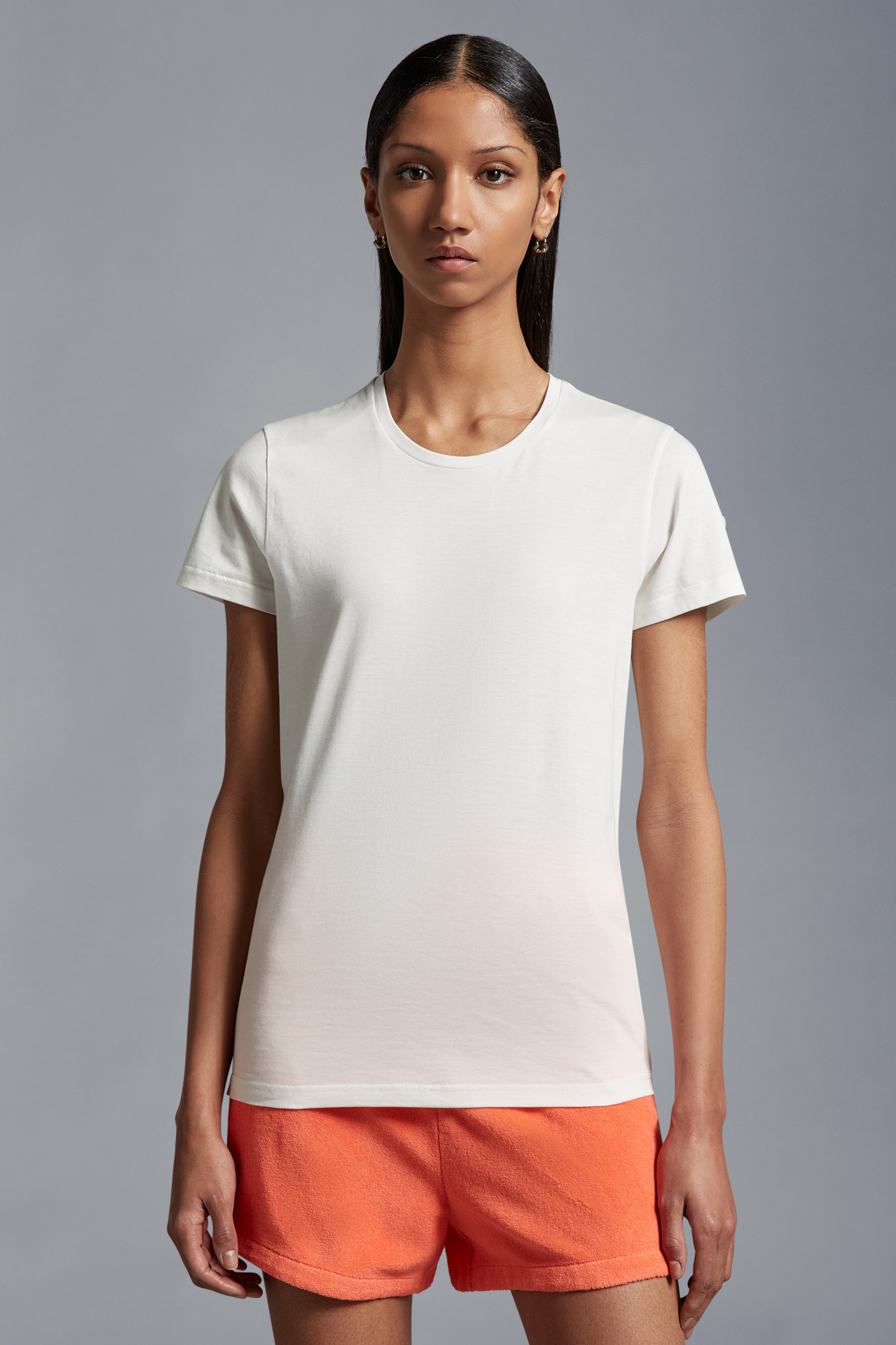 Moncler Tshirt Man In White
