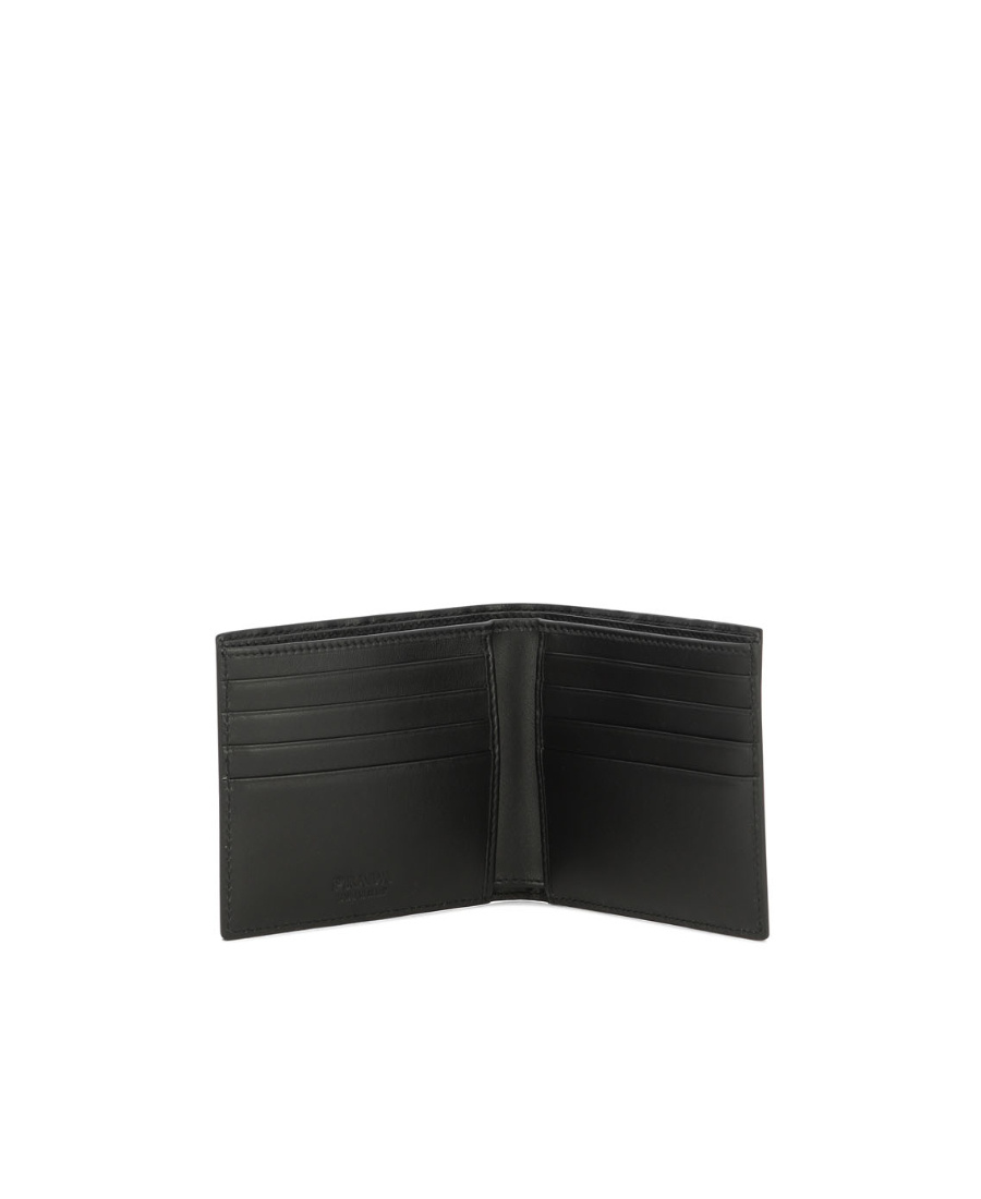 Prada Quilted Leather Cardholder In Black