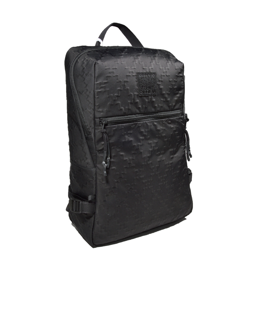 MARCELO BURLON COUNTY OF MILAN LOGO-PATCH EMBOSSED BACKPACK 