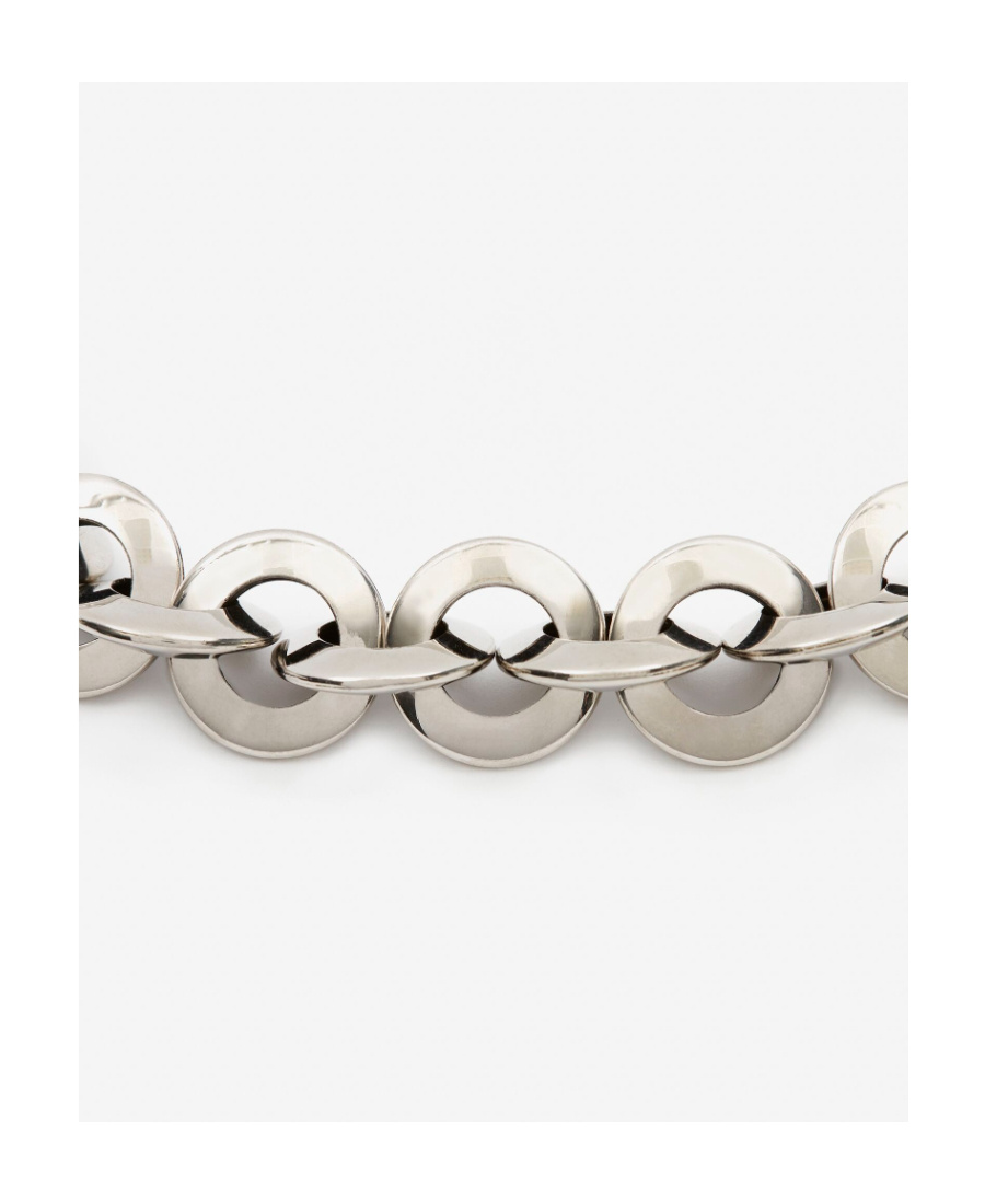 Alexander Mcqueen Eyelet Chain Choker Necklace In White