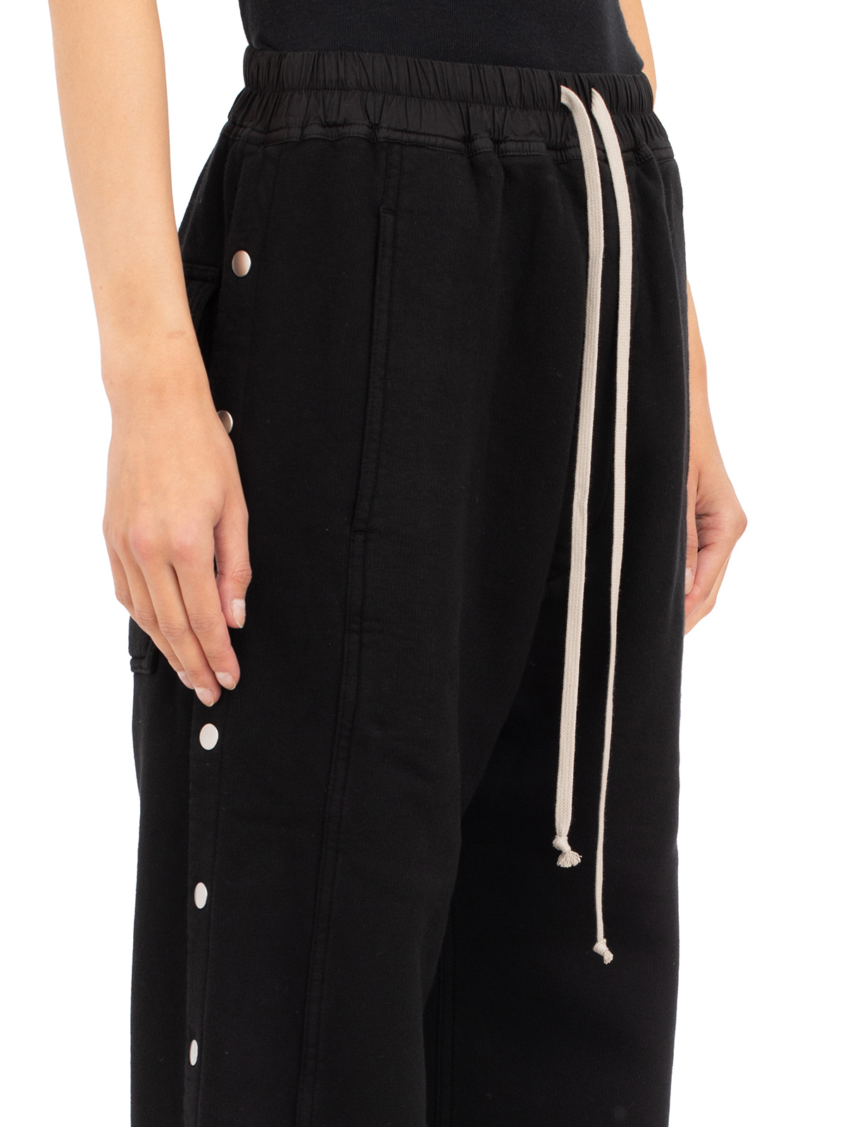 Rick Owens Drkshdw Pusher Wide-leg Trousers In Black