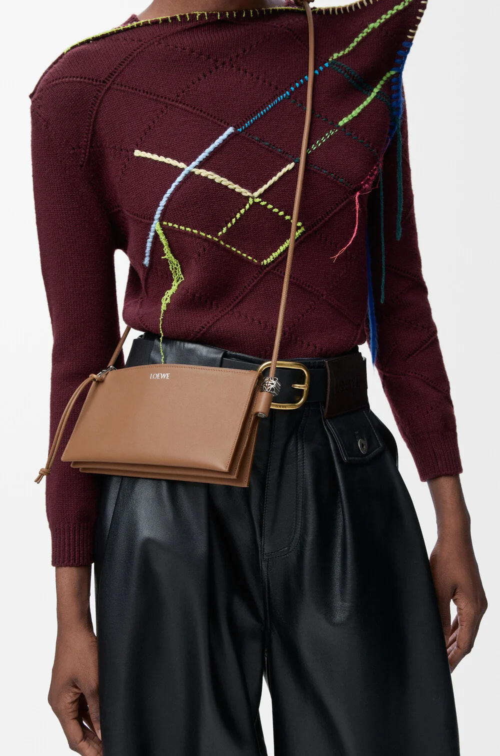 Loewe Joya Shoulder Bag In Brown