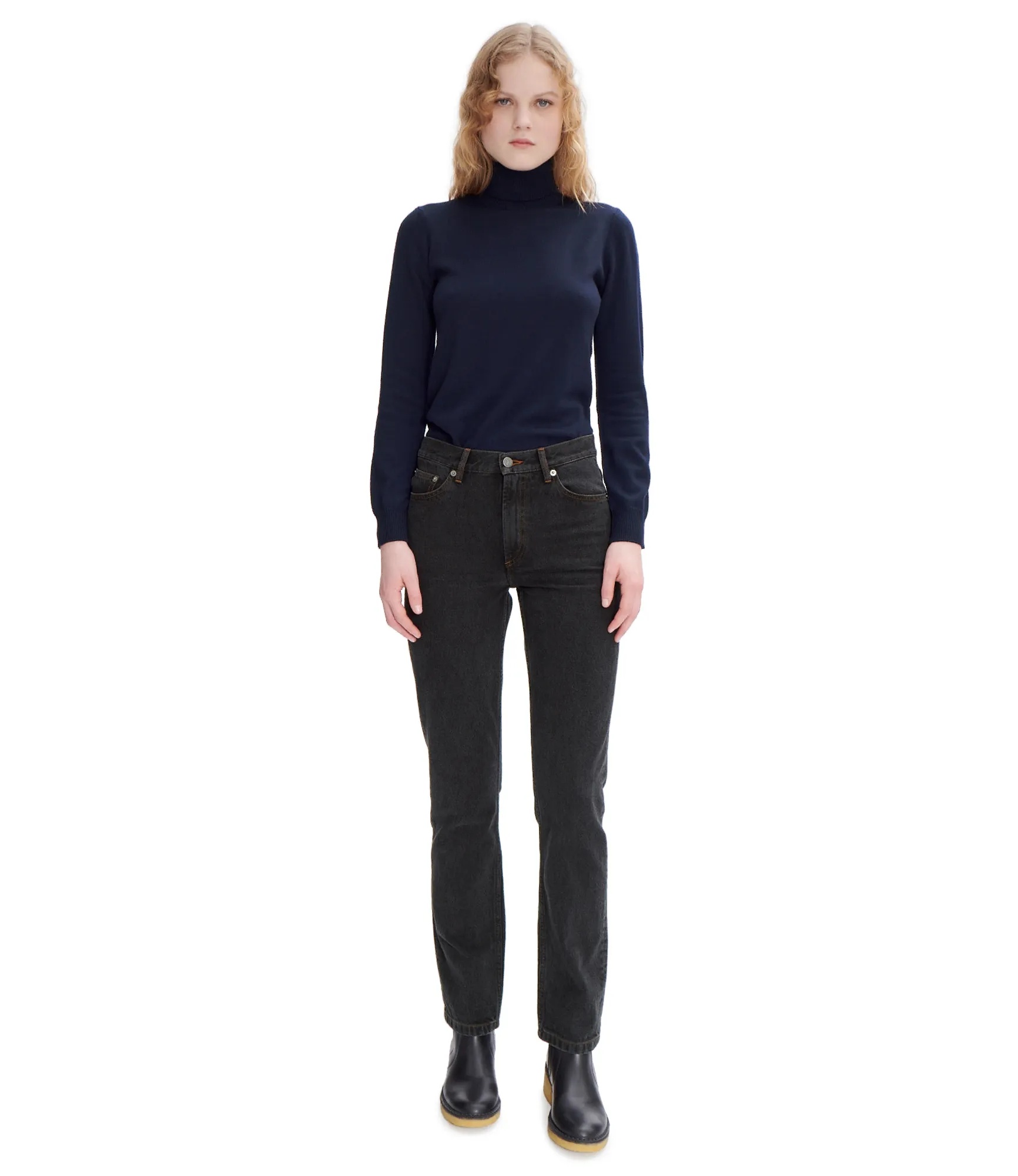 Apc Molly High-waist Jeans In Black