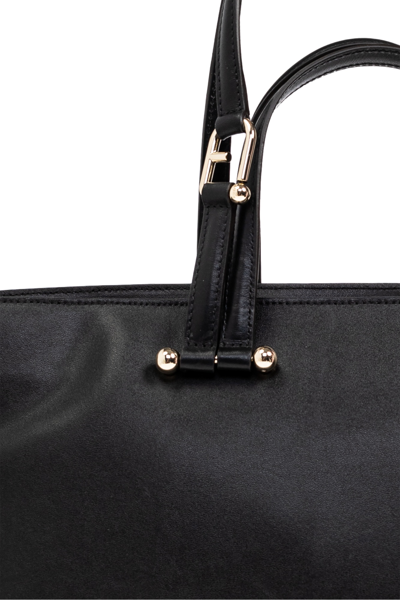 Furla Black Bag Duetto Large Type Shopper In Black
