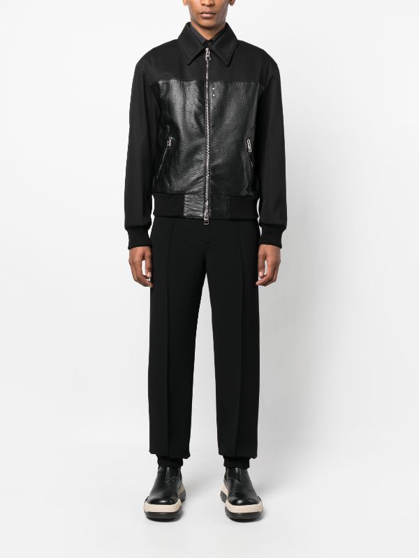 Alexander Mcqueen Tailored Track Pants In Black
