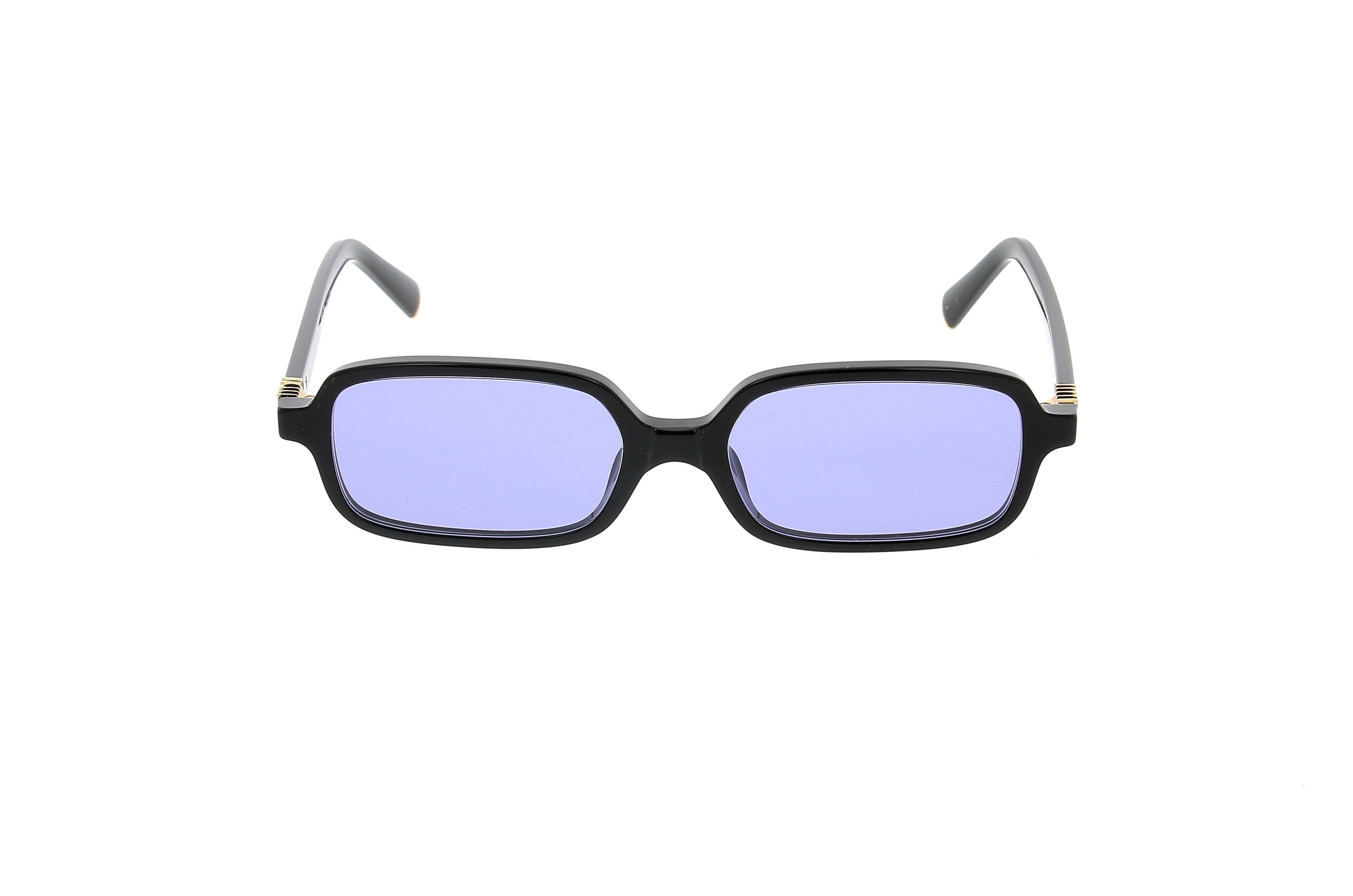 Miu Miu Mu 11zsf Acetate Rectangular Sunglasses In Blue