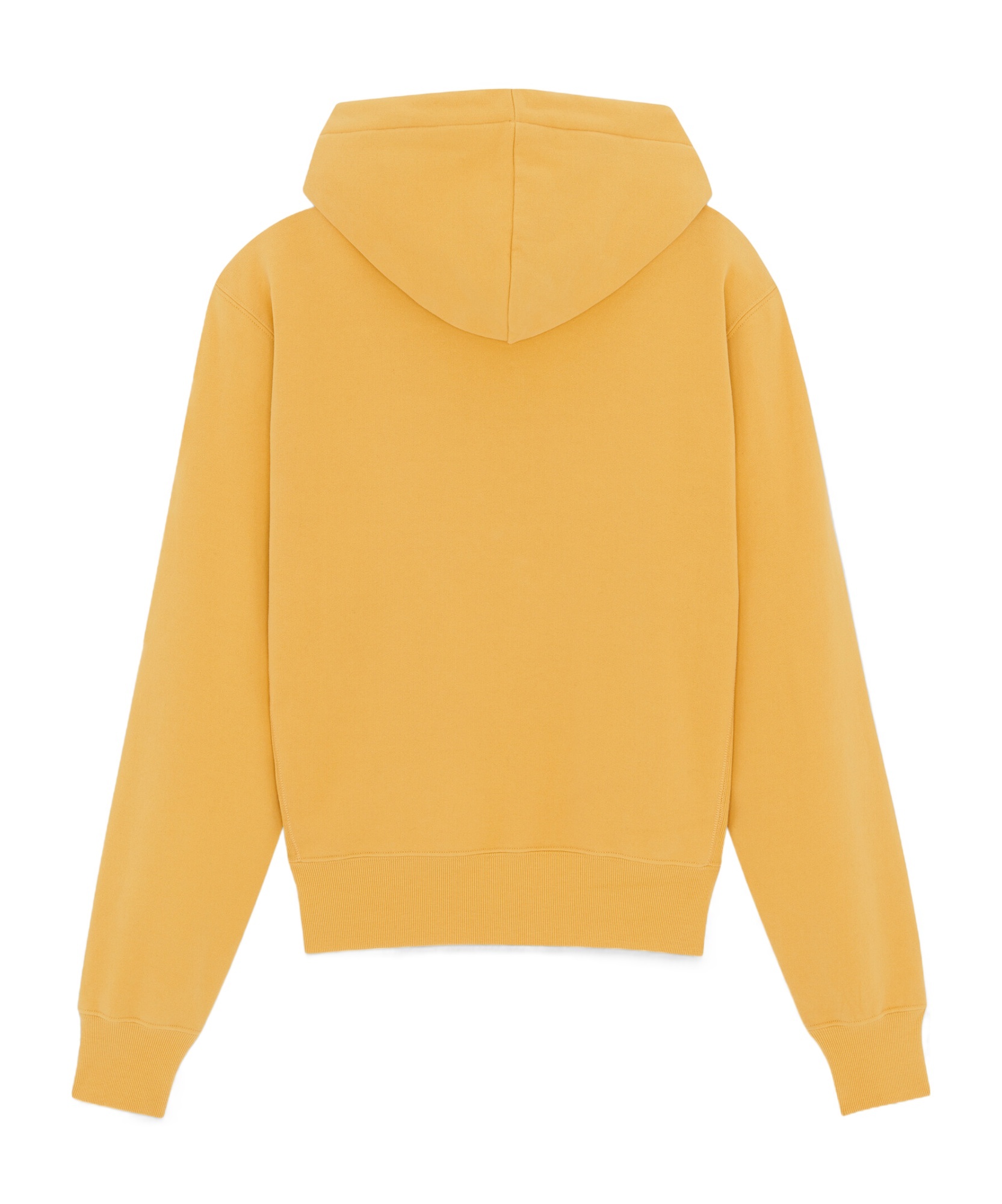 Saint Laurent Biologic Cotton Oversize Sweatshirt With Embroidered Logo In Yellow