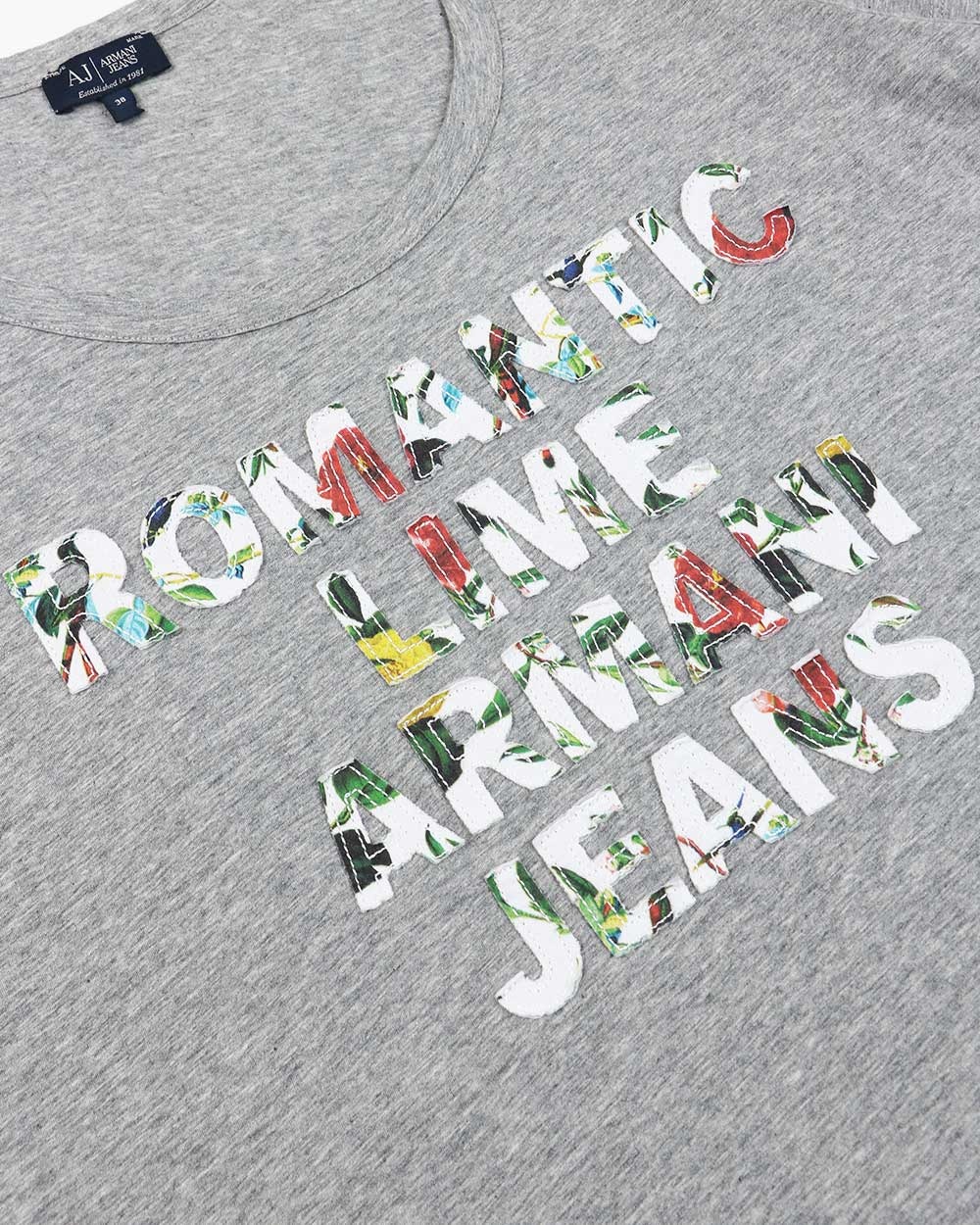 ARMANI JEANS ROUND-NECKED LOGO T-SHIRT