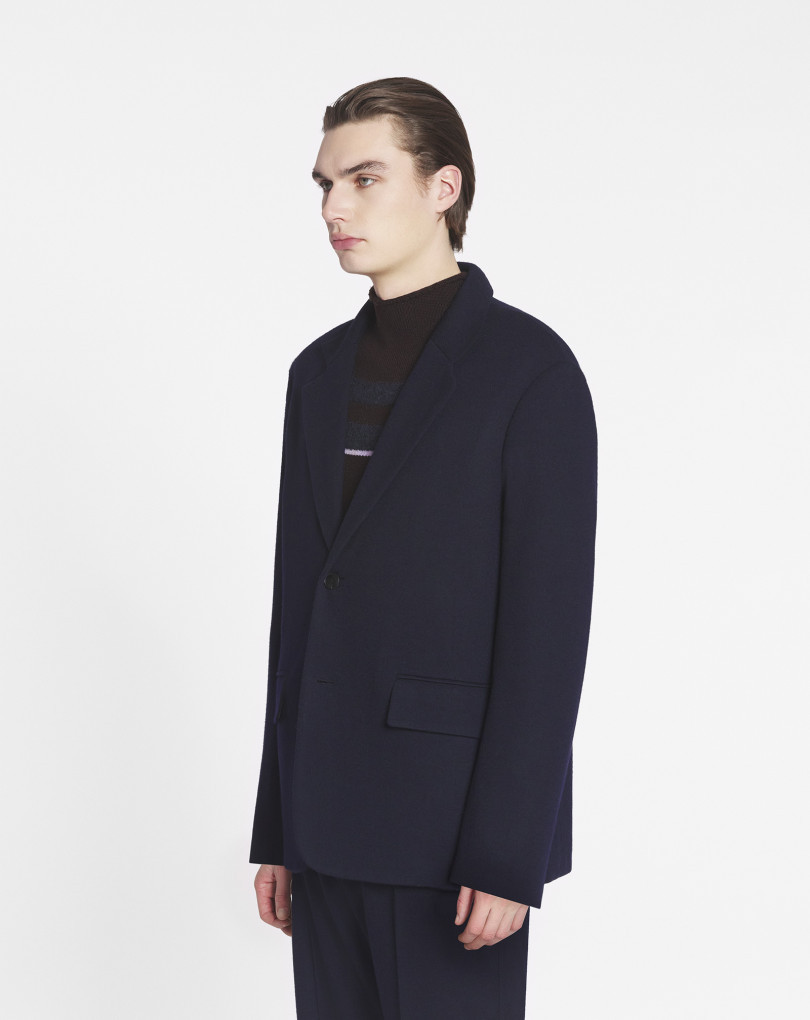 Lanvin Veste Décontractée Simple Boutonnage Pour Homme In Black