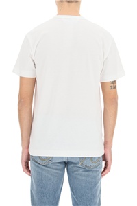 Comme Des Garçons Play Pattern Printed Short-sleeved T-shirt In White