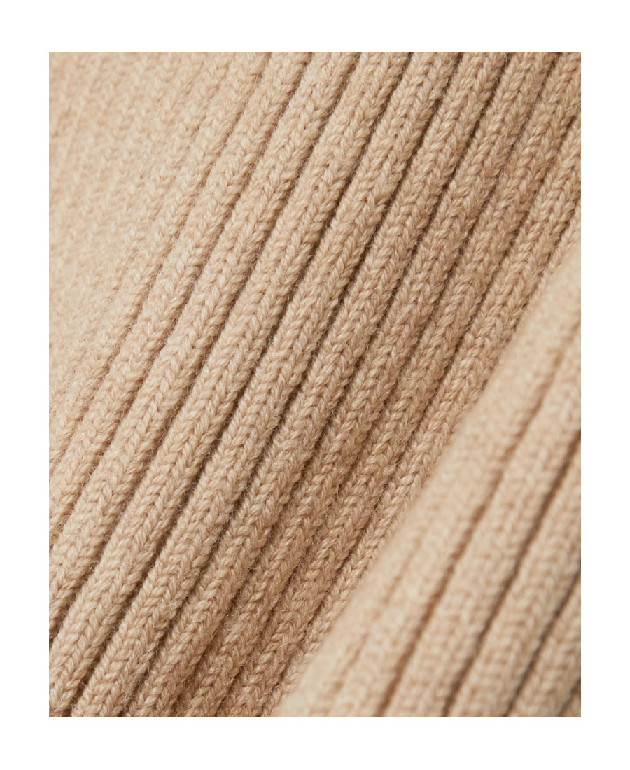 Loewe Rib Wool Wide-leg Casual Pants In Brown