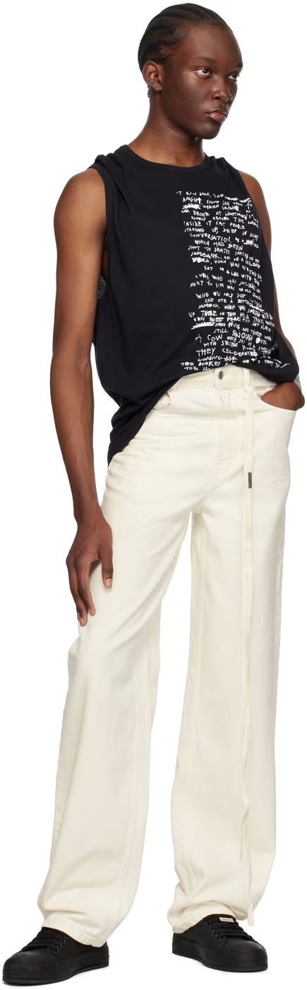 Ann Demeulemeester Off-white Kevin Jeans In White