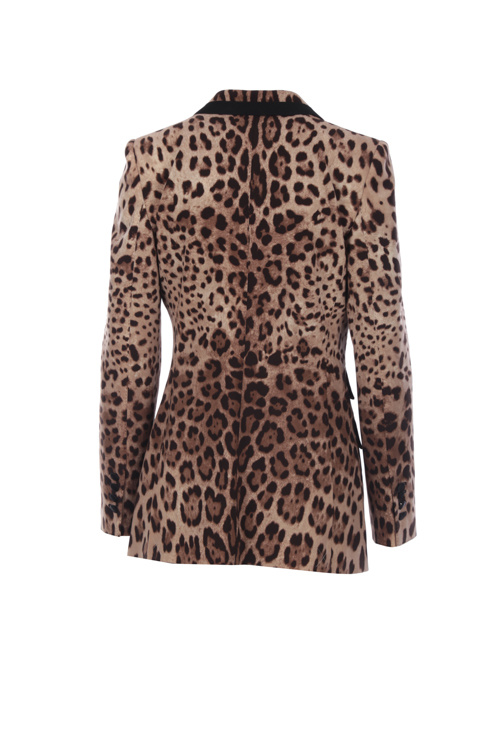 Dolce & Gabbana Leopard Print Tailored Blazer