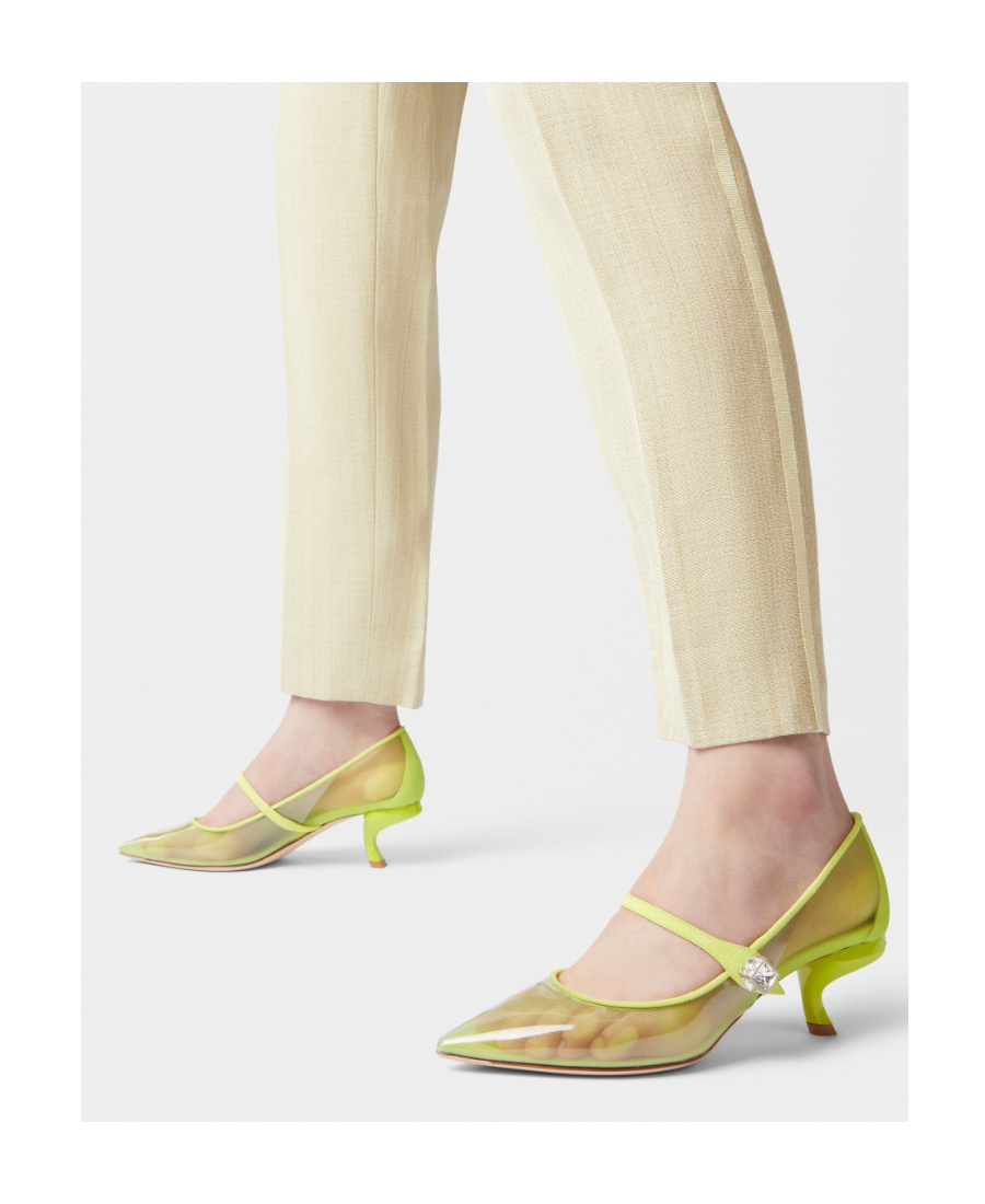 ROGER VIVIER VIRGULE BABIES PUMPS IN PVC 