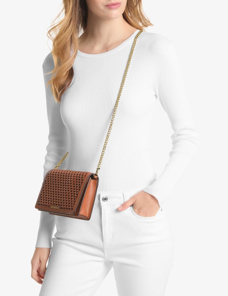 Michael Michael Kors Medium Jet Set Cross Body Bag In Brown