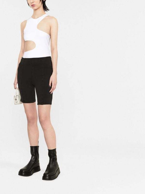 Alexander Wang High-waist Cycling Shorts In Black