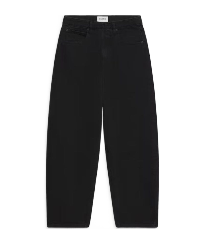 Frame Belt-loop Casual Pants In Black