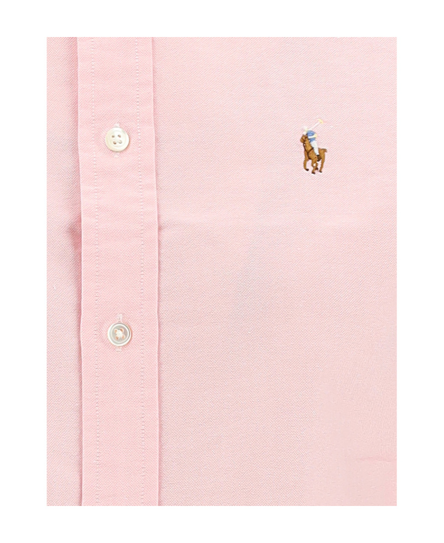 Polo Ralph Lauren Polo Pony Motif Cotton Shirt In Pink