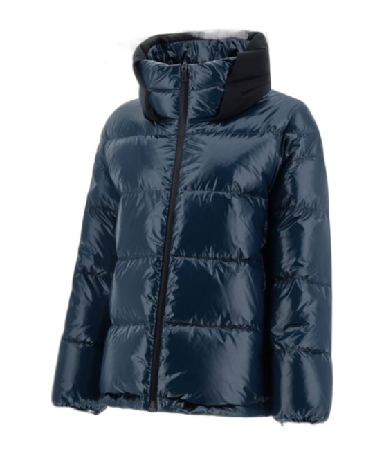 Herno High-neck Padded Jacket In Blue
