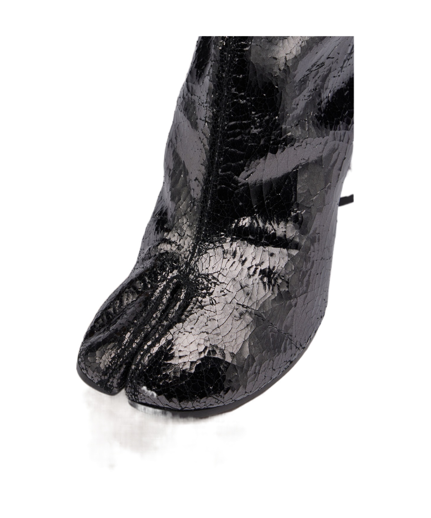 Maison Margiela Tabi Mirror 55mm Ankle Boots In Black