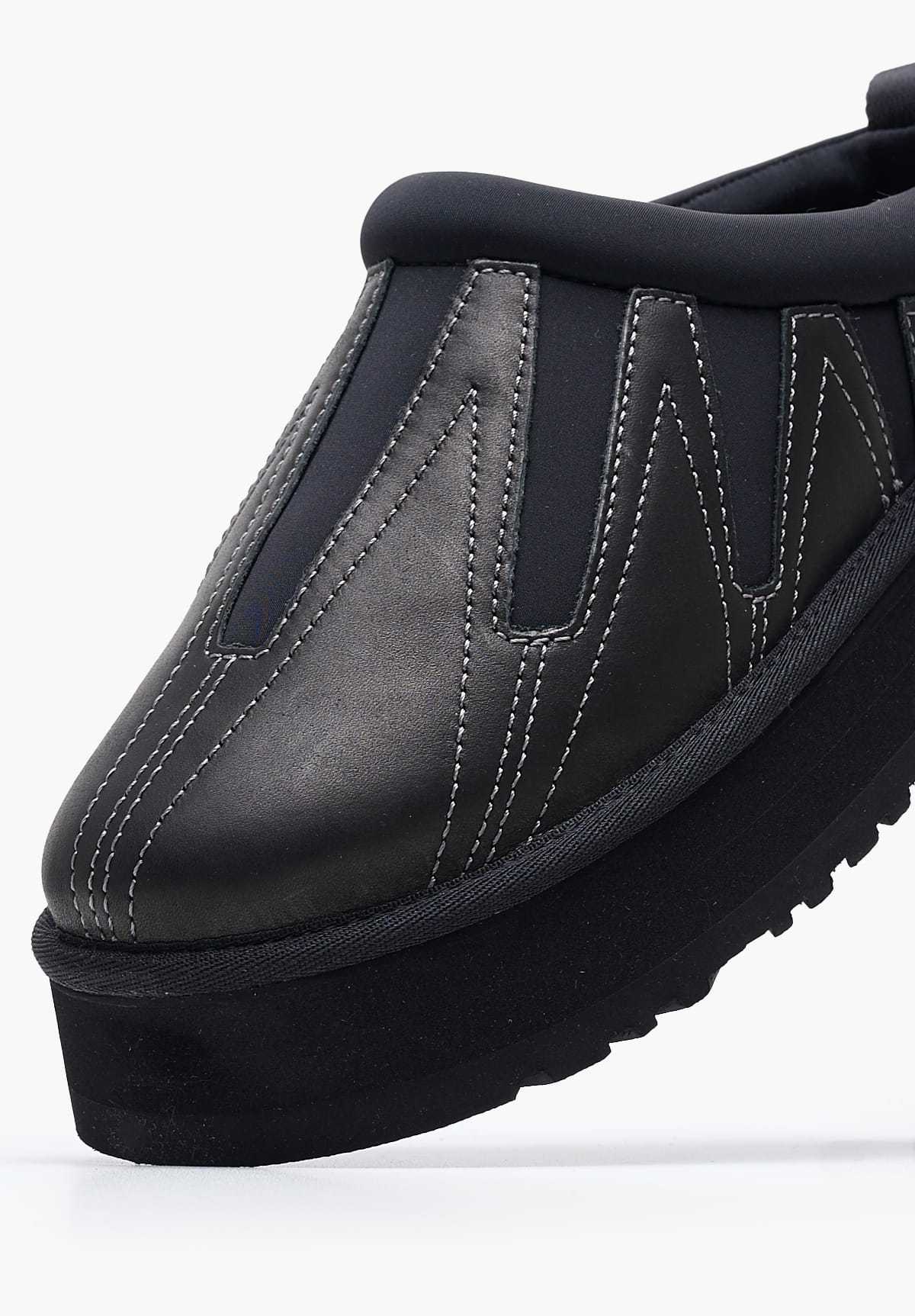 Shop Ugg Tazz Sunwave Slippers In Black
