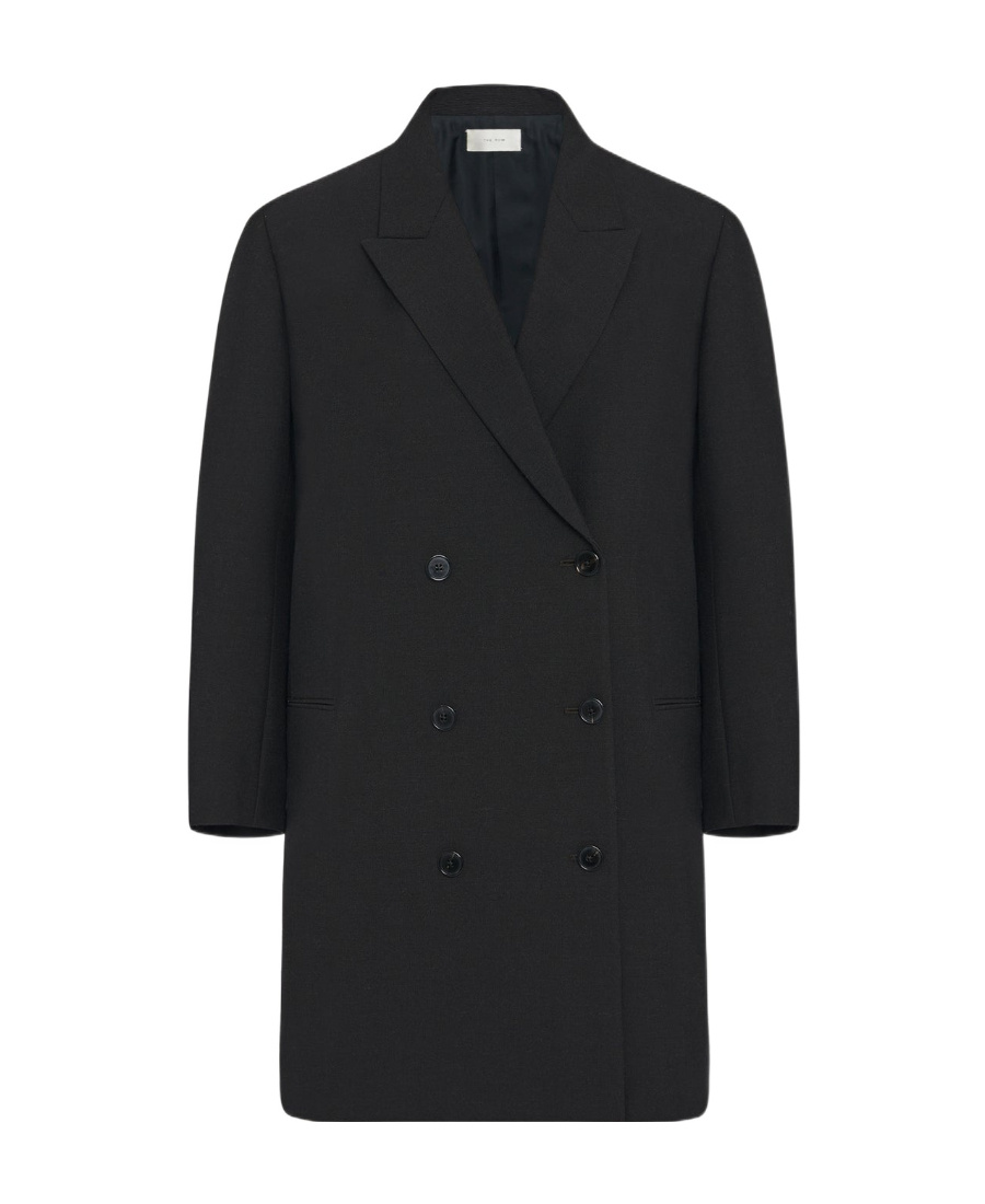 The Row Paride Wool Double-breasted Blazer In Brown