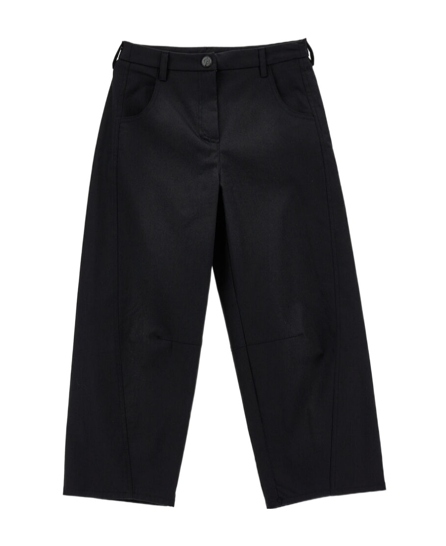 MONNALISA COTTON-BLEND STRAIGHT-LEG TROUSERS