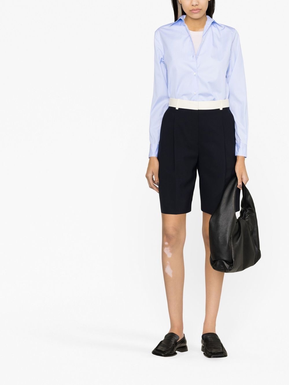 Aspesi Long-sleeved Shirt In Blue