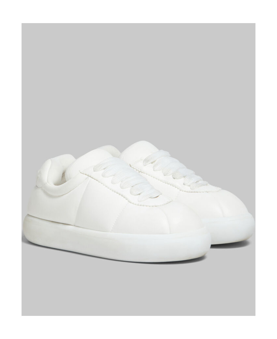 Marni Padded Lace-up Sneakers In White