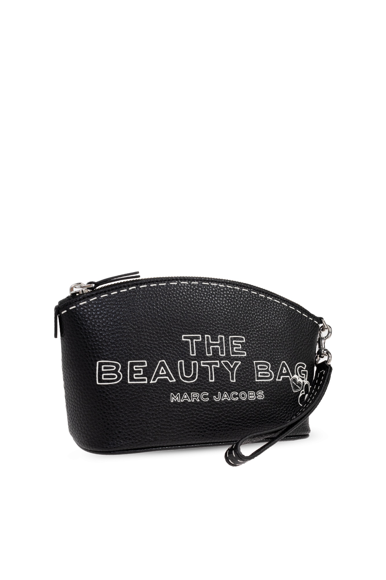 Marc Jacobs Lettering-print Make-up Bag In Black