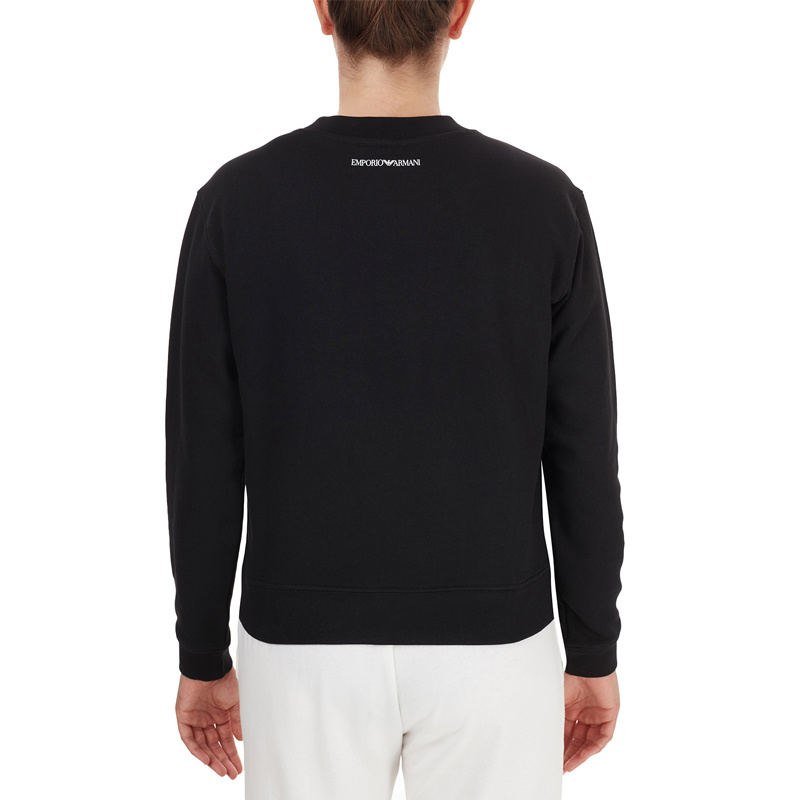 EMPORIO ARMANI CHECKERBOARD LOGO SWEATSHIRT
