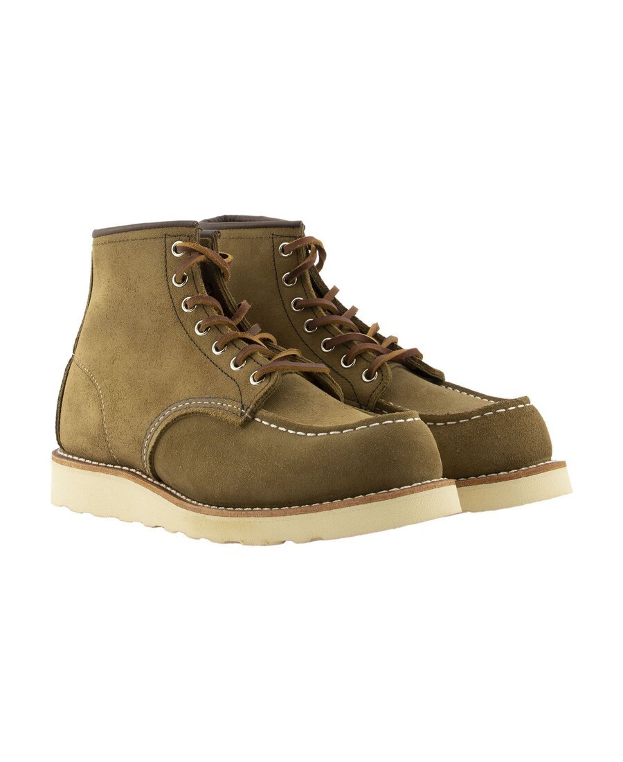 Red Wing Shoes Classic Moc Ankle Boots In Green