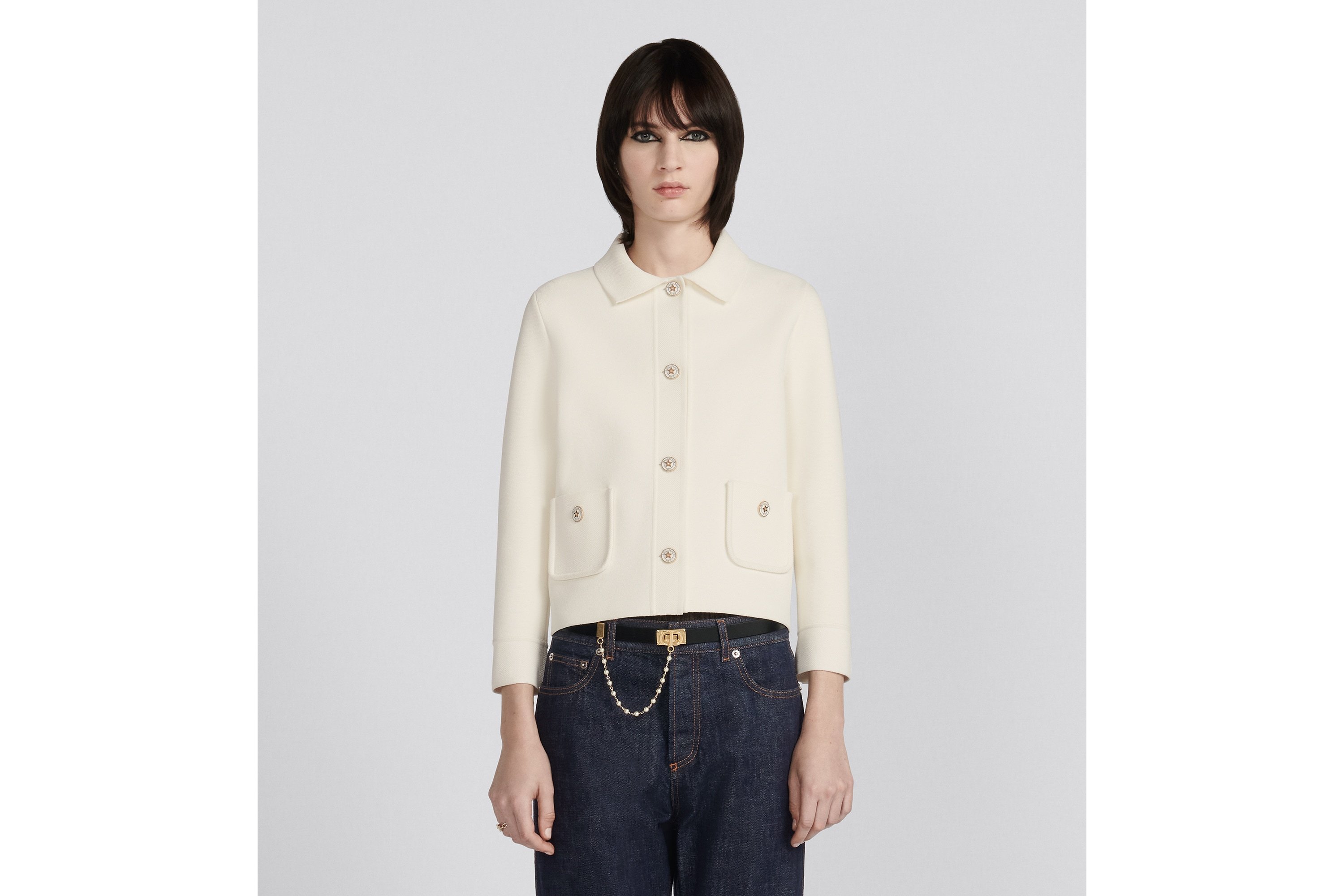 Dior Short Jacket In White