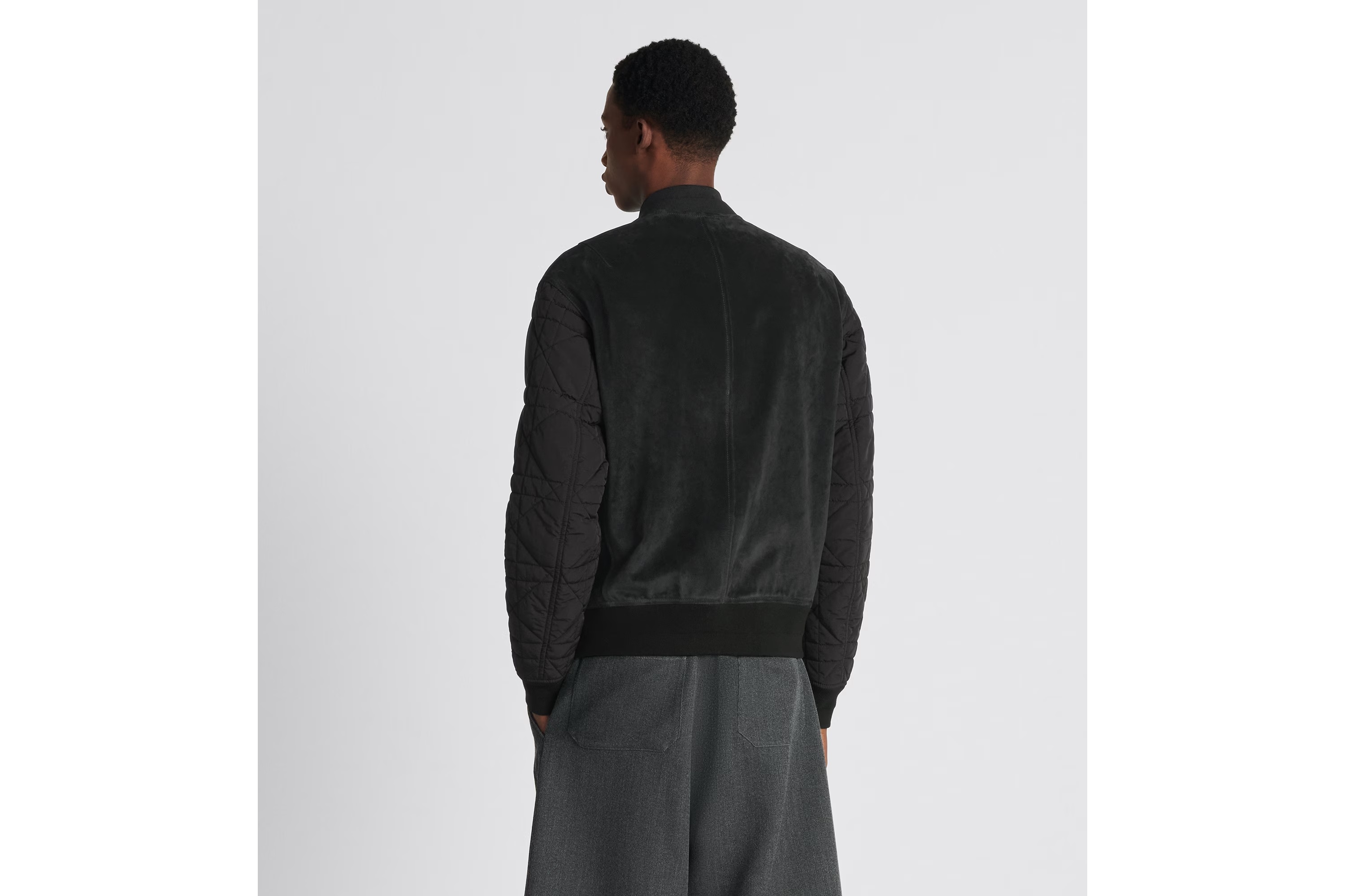 Dior Zipped Varsity Blouson In Black