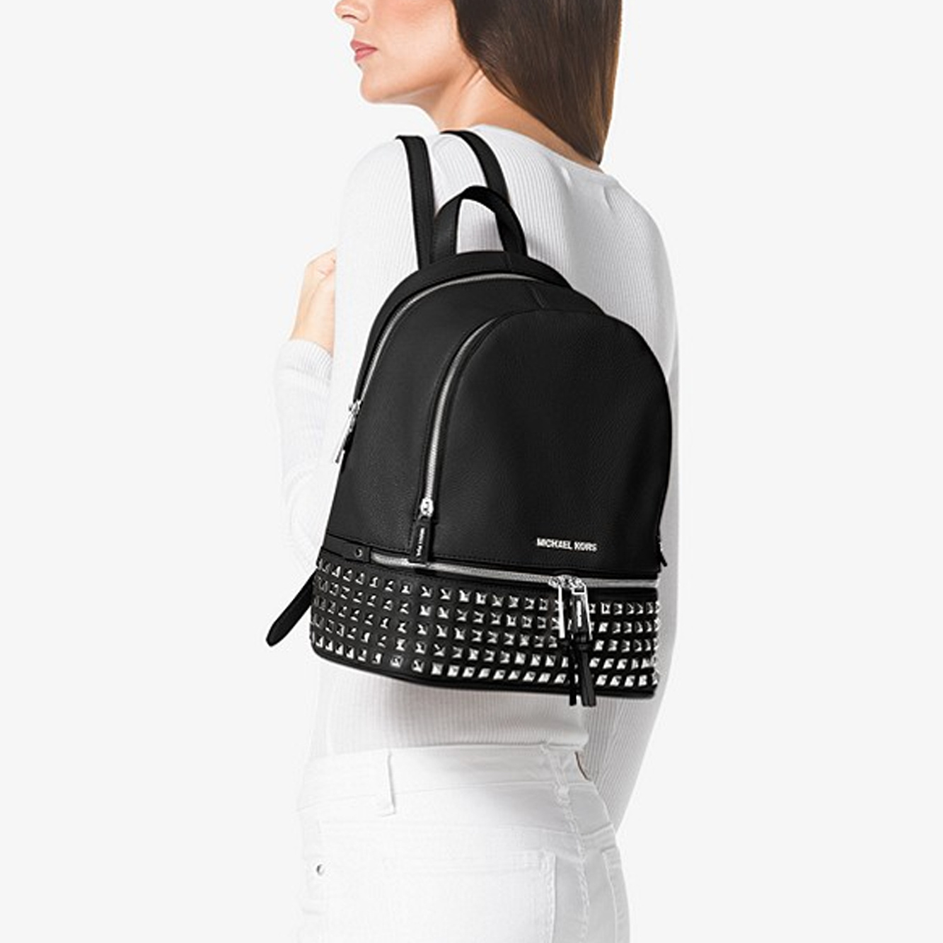 Michael Michael Kors Rhea Backpack In Black