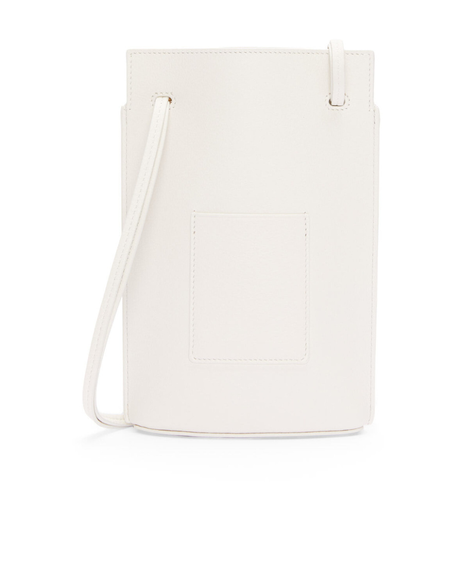 Loewe Schultertasche Dice Pocket Aus Leder In White