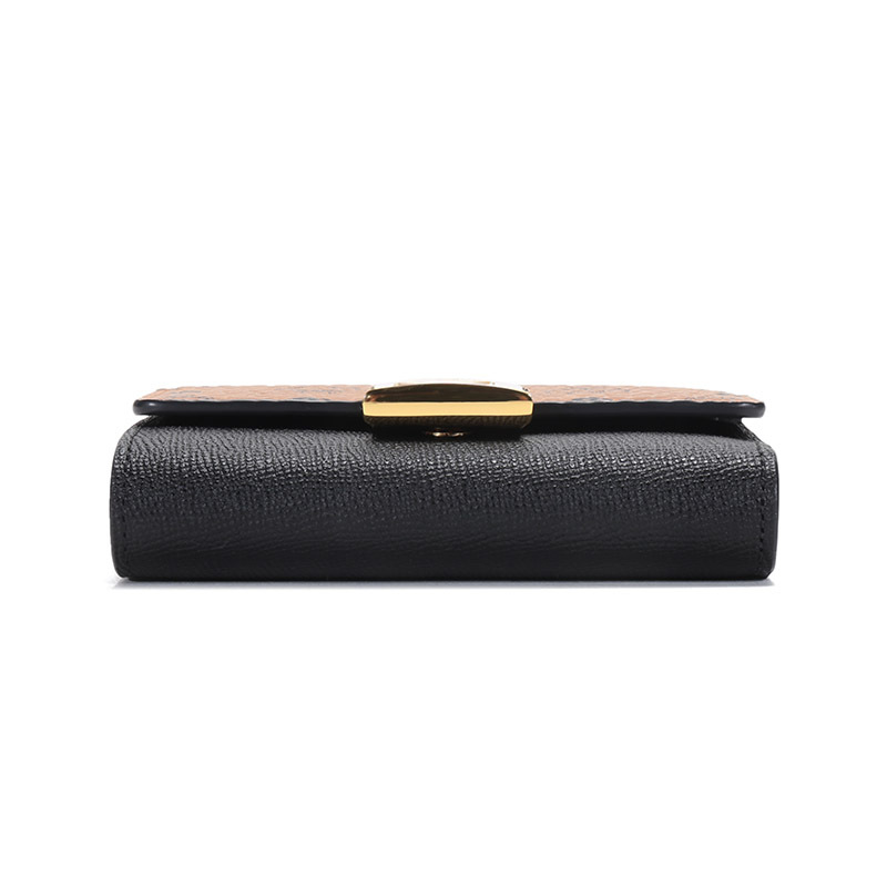 Mcm Logo Pattern Wallet In Multicolor