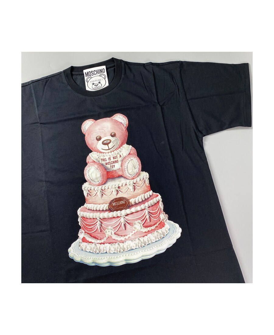 Moschino Printed Bear T-shirt In Black