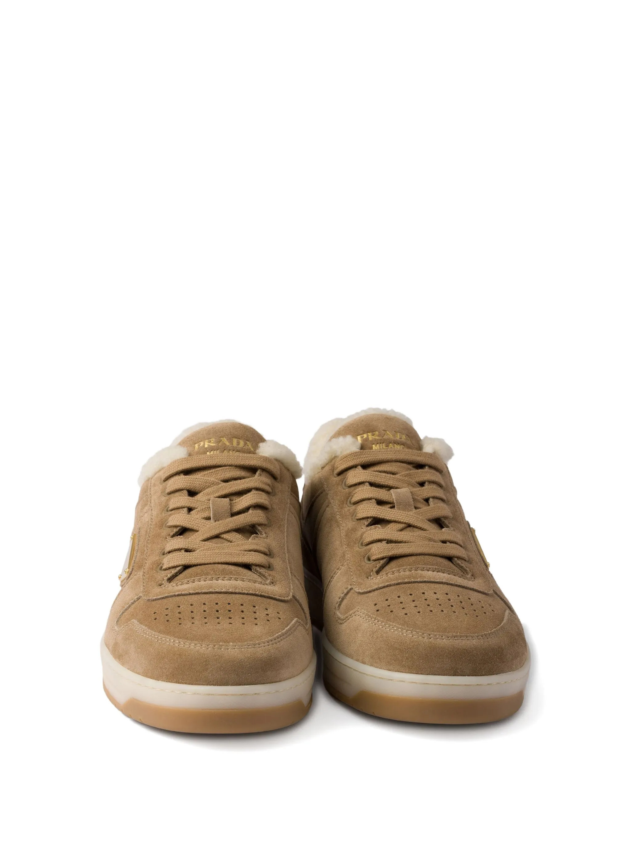 Prada Downtown Sneaker In Brown